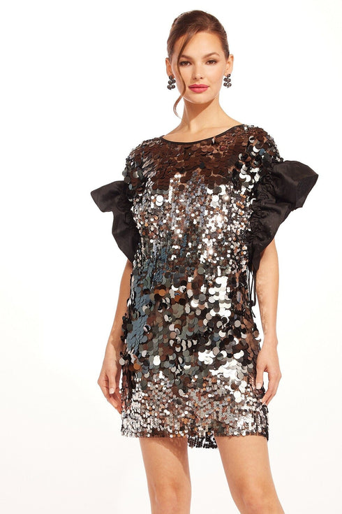 Florian Dress - Silver Disco